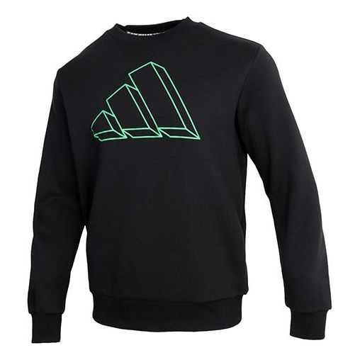 adidas Sportswear Graphic Crew Sweatshirt Black GQ6200