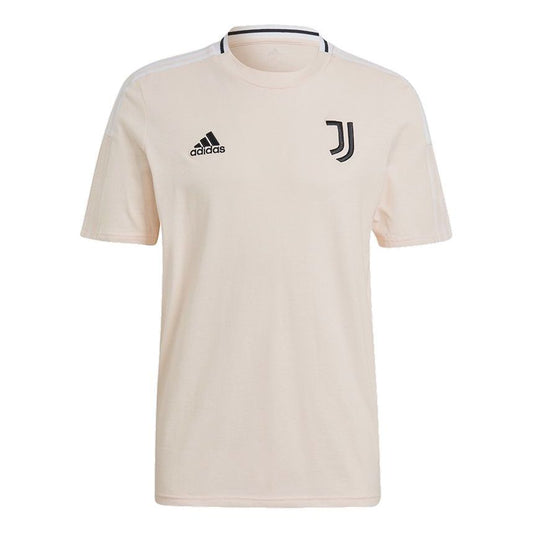 adidas Juve Tee Juventus Soccer/Football Sports Round Neck Short Sleeve Pink GK8608