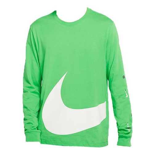 Nike Sportswear Logo Printing Long Sleeves Light Green DD3396-362