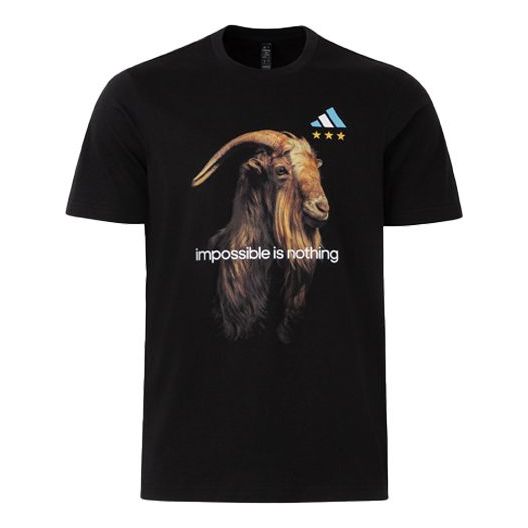 adidas Messi Goat Graphic T-shirt 'Black' IW3613