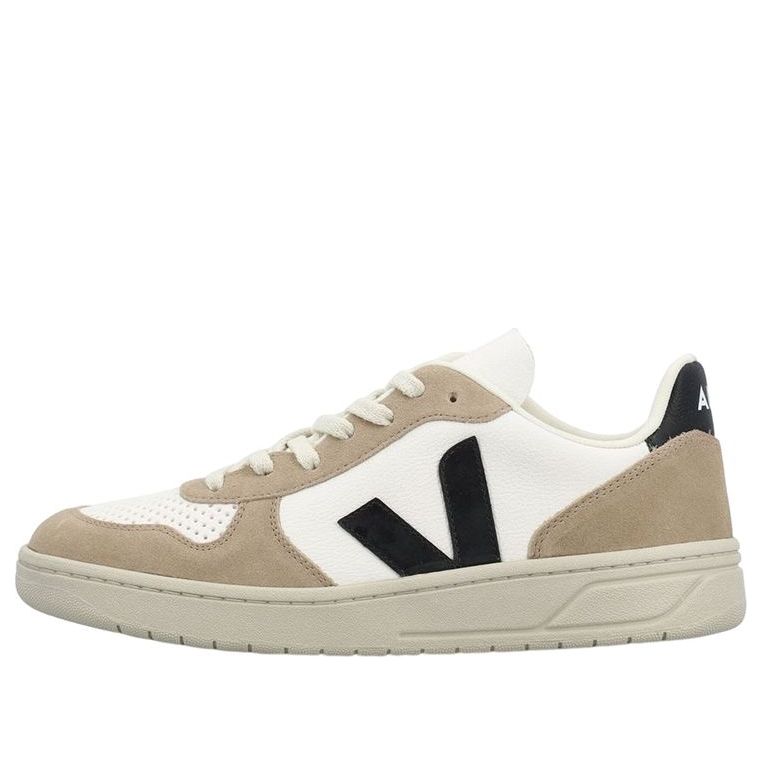 Veja V-10 Chromfree Low-Top Sneakers 'White Beige Black' VX0503138