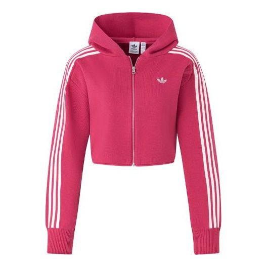(WMNS) adidas Originals Premium Zipper Hoodie Asia Sizing 'Pink' JI7063