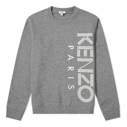 Men's KENZO Alphabet Logo Printing Round Neck Long Sleeves Pullover Gray F965SW1324MD-98