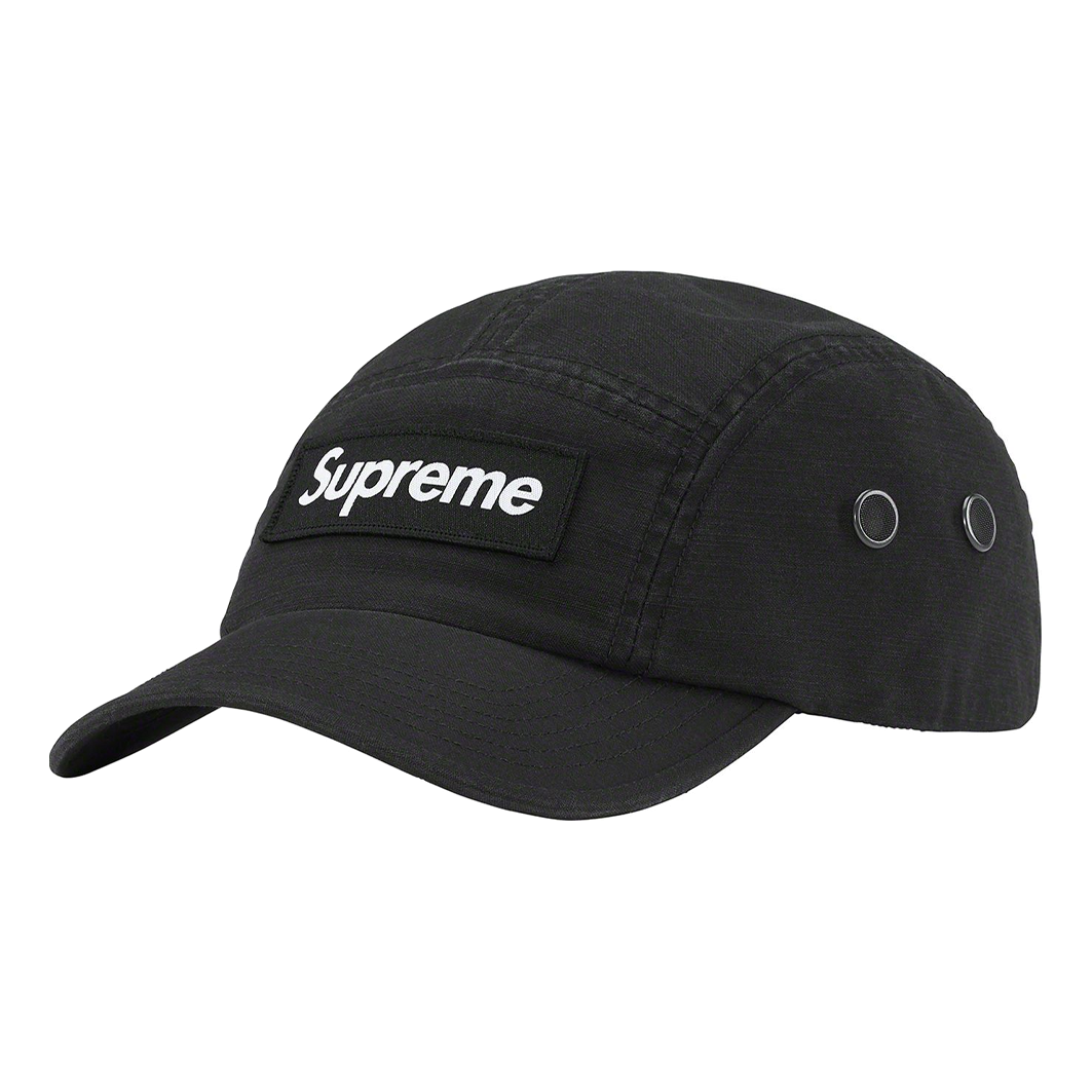 Supreme Military Camp Cap 'Black White' SUP-SS23-309
