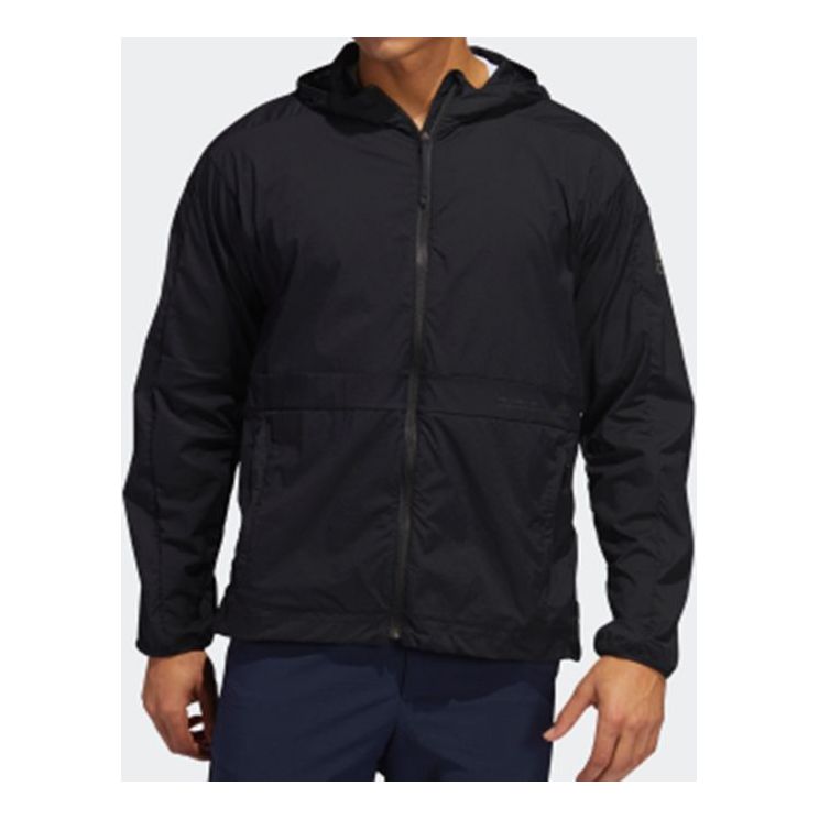 adidas Woven hooded Windproof Jacket Black FT2783