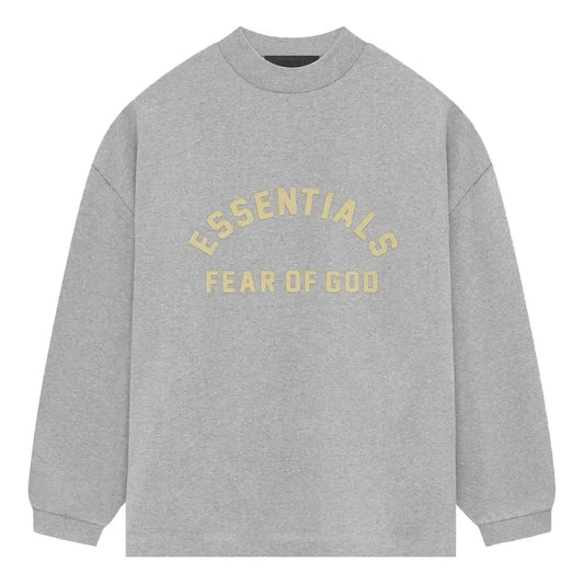 Fear of God Essentials SS24 Heavy Jersey Long-Sleeve T-Shirt 'Light Heather Grey' 125SP242016F