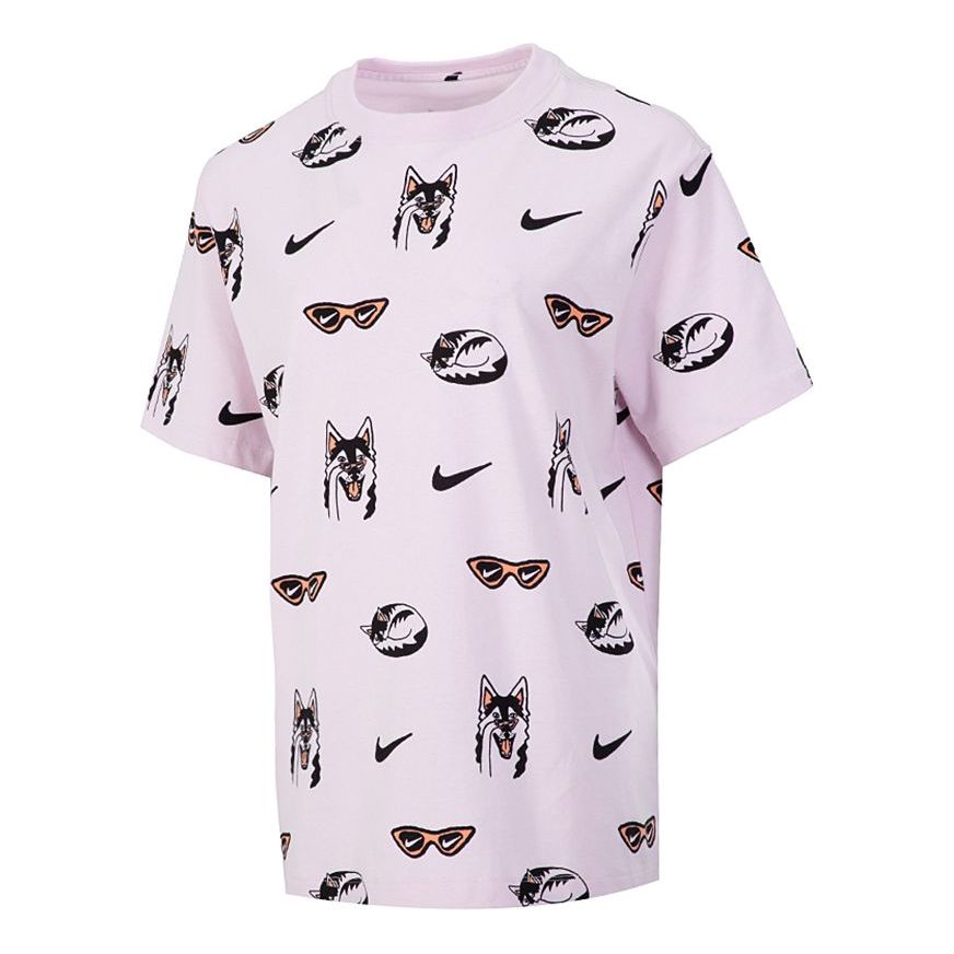 (WMNS) Nike AS W Nike Sportswear BF Dog AOP Regal PINK DJ1833-695
