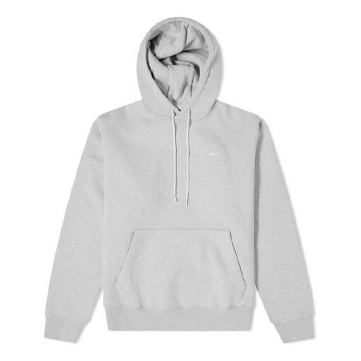 Nike Logo Solid Color Pullover Long Sleeves hooded Sports Gray CV0552-050