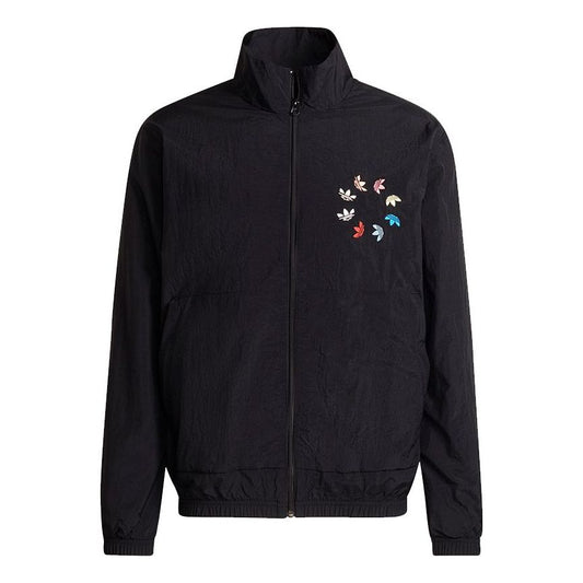 adidas originals St Woven Tt Casual Stand Collar Sports Jacket Black H37735