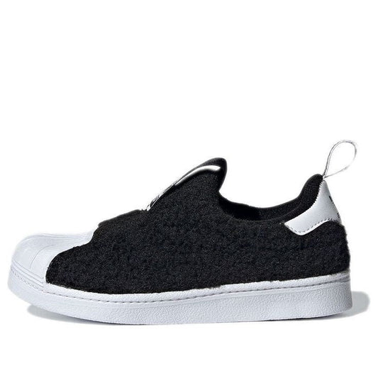 (GS) adidas Superstar 360 J 'Black Teddy Bear Fur' Q46315