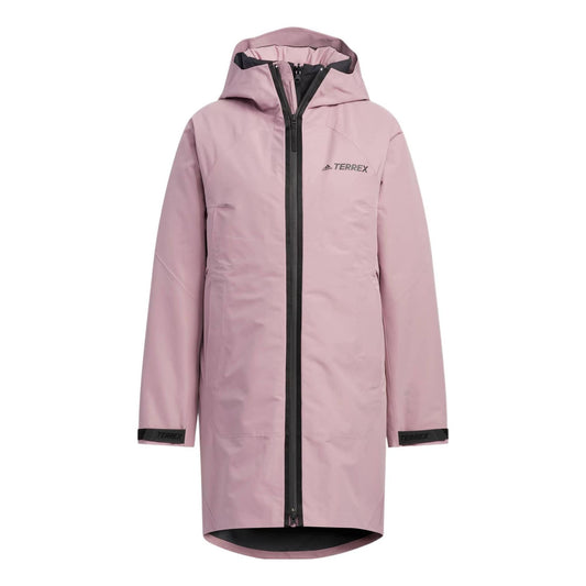 (WMNS) adidas Long Down Jacket Asia Sizing 'Pink' HN1999