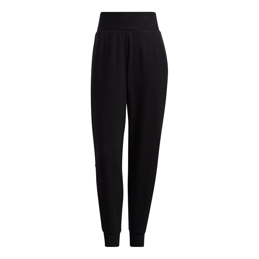 (WMNS) adidas Str W Pt Comf Solid Color Athleisure Casual Sports Long Pants/Trousers Black H09702
