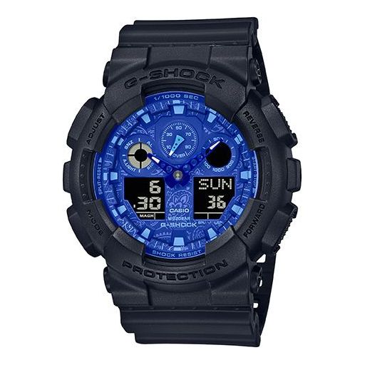 CASIO G-Shock Analog-Digital 'Black Blue' GA-100BP-1APR
