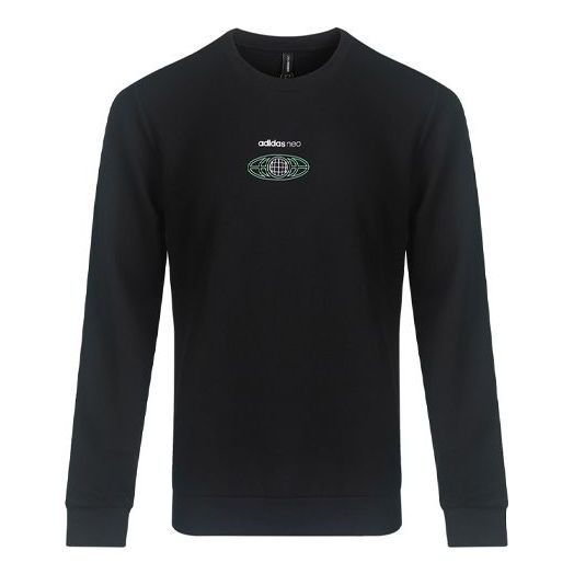 adidas neo M Egame Sweat Casual Sports Round Neck Pullover Black GL7179
