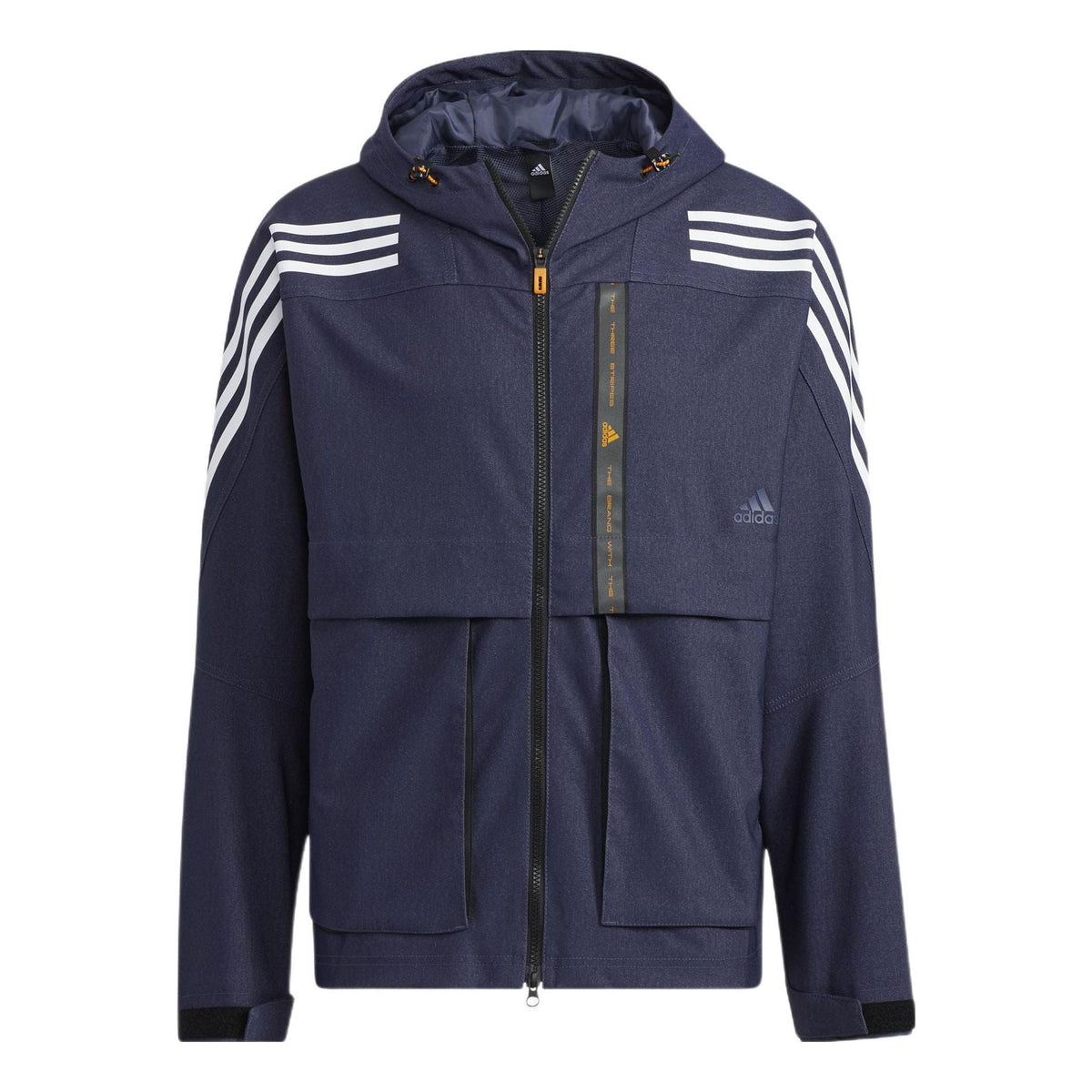 adidas TH DNM WVJK Sports hooded Woven Jacket Navy Blue HE9905