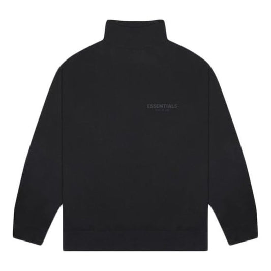 Fear of God Essentials SS20 Black Mock Neck Sweatshirt FOG-SS20-269