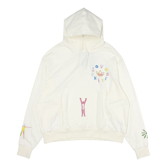 adidas originals Logo Pattern Embroidered Sports White H43970