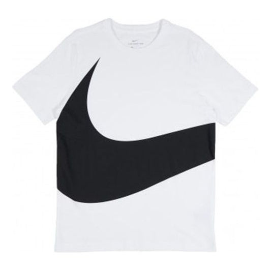 Nike Sportswear Big Swoosh Tee Large Casual Sports Short Sleeve White AR5192-103