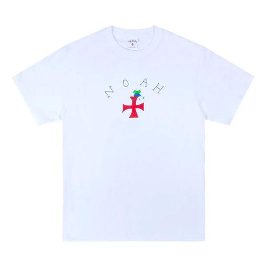 NOAH x Frog Core Logo Tee Printing Short Sleeve Unisex White T20SS20WHT