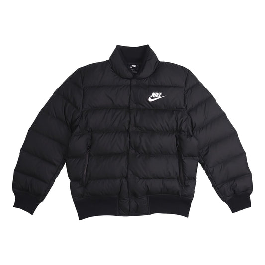 Nike Stay Warm Windproof Short Stand Collar Athleisure Casual Sports Down Jacket Black DC1292-010