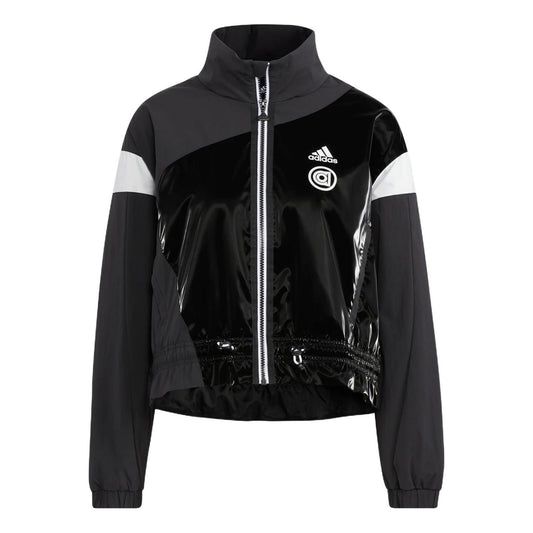 (WMNS) adidas UST Woven Jacket Asia Sizing 'Black White' HR8155