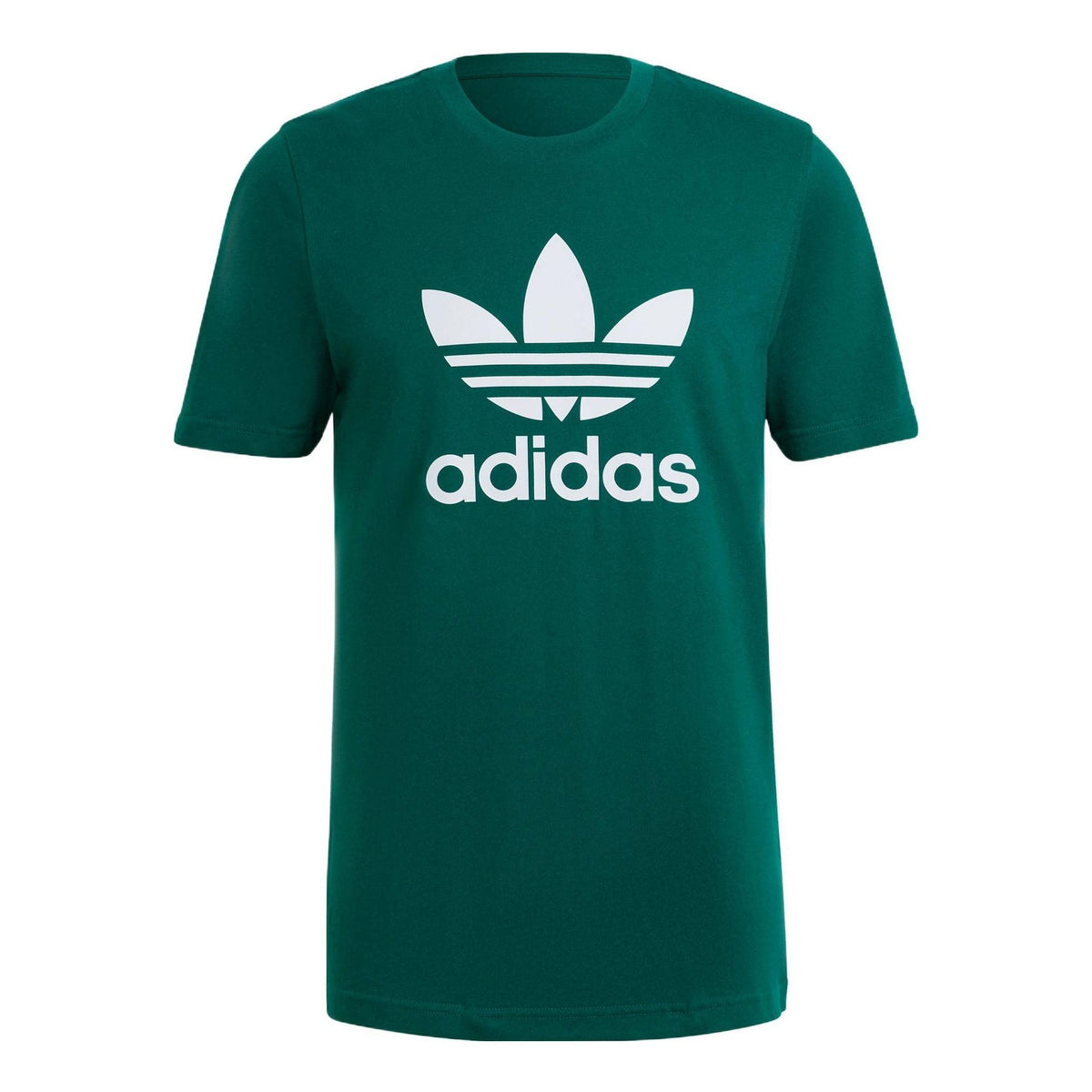 adidas originals Solid Color Logo Sports Short Sleeve Green HG1430