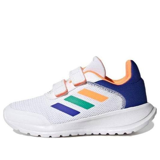 (PS) adidas Tensaur Run Tennis Shoes 'Cloud White Screaming Orange Lucid Blue'  HQ1268