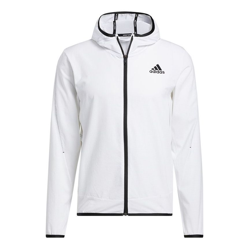 adidas H.rdy Warri Jkt Sports Training Breathable Hoodie Jacket Men's White GT8261