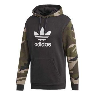 adidas originals Camo Camouflage Printing Splicing Black DV2023