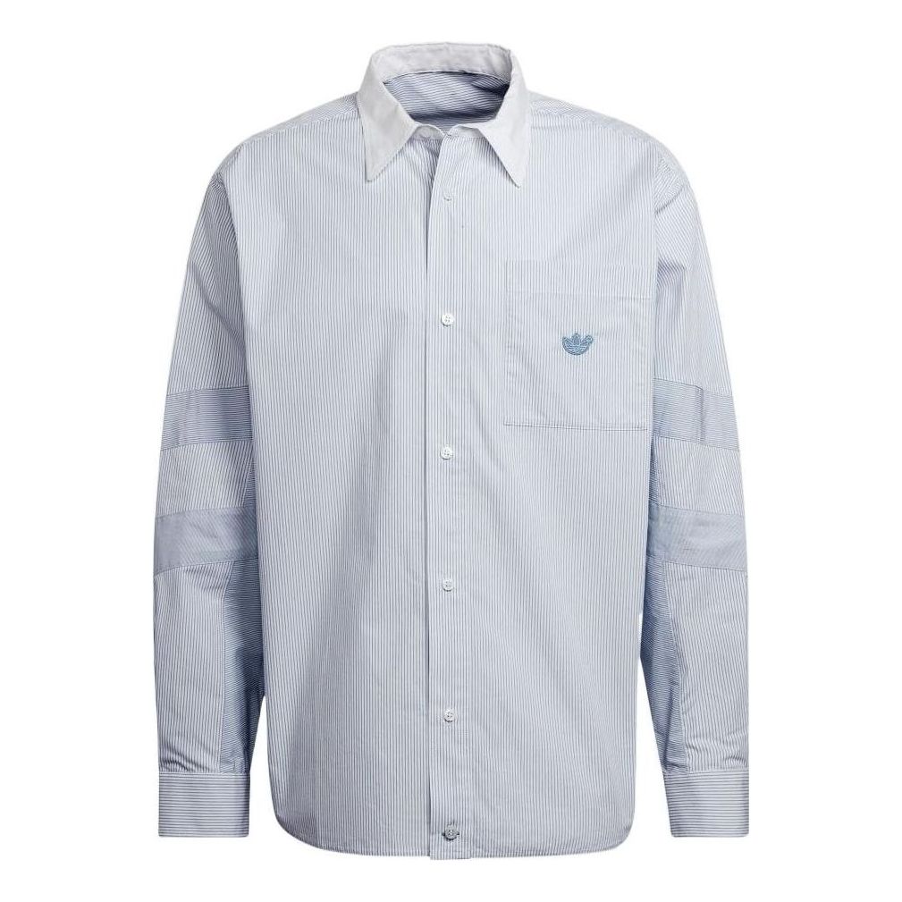 adidas originals Casual Sports Long Sleeves Shirt Sky Blue HD4799