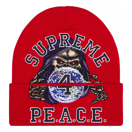 Supreme Peace Embroidered Beanie 'Red' SUP-FW23-2456