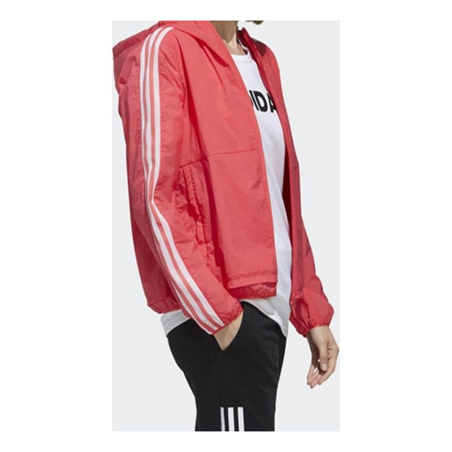 (WMNS) adidas Printing Hooded Jacket Pink FM9260