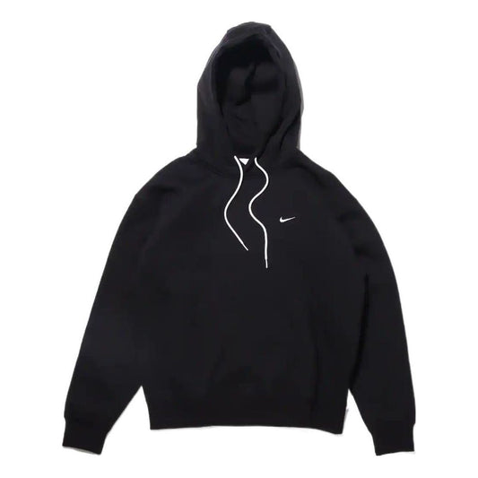 Men's Nike Logo Embroidered Solid Color Fleece Lined Black DA0316-010