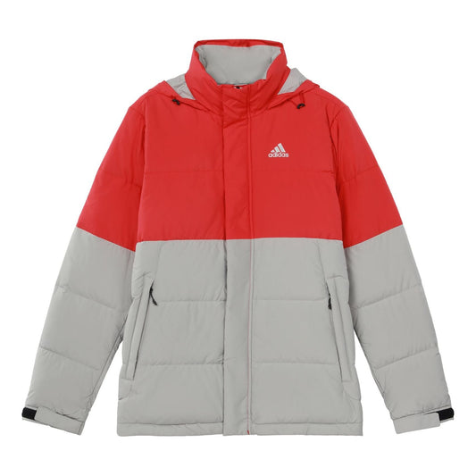 adidas Outdoor hooded Sports Down Jacket Gray GF0110