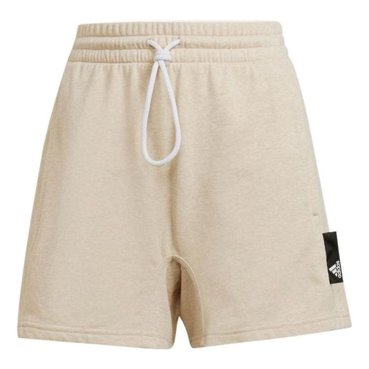 (WMNS) adidas Sportswear Studio Lounge Shorts Asia Sizing 'Beige' HE3092
