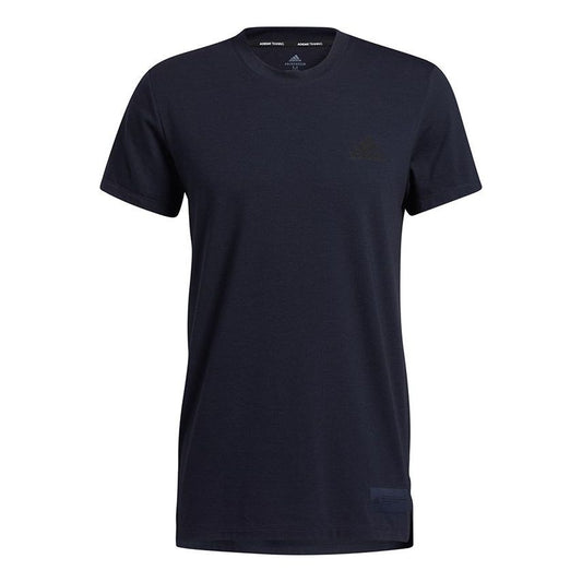 adidas Stu Tech Tee Pure Color Training Sports Short-sleeved Blue H49990