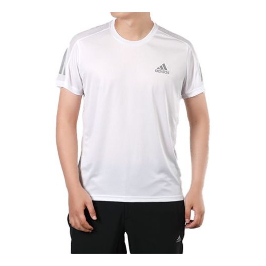 Men's adidas Running Sports Short Sleeve White T-Shirt GC7868