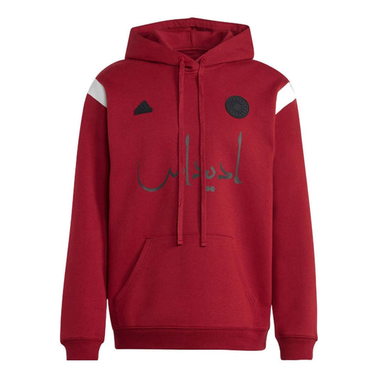 (WMNS) adidas 32 Teams Oversized Overhead Hoodie 'Red' HS5908