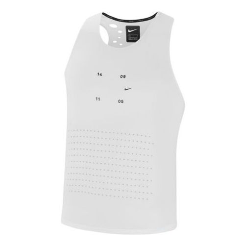 Men's Nike TECH PACK Running White Vest CJ5771-100