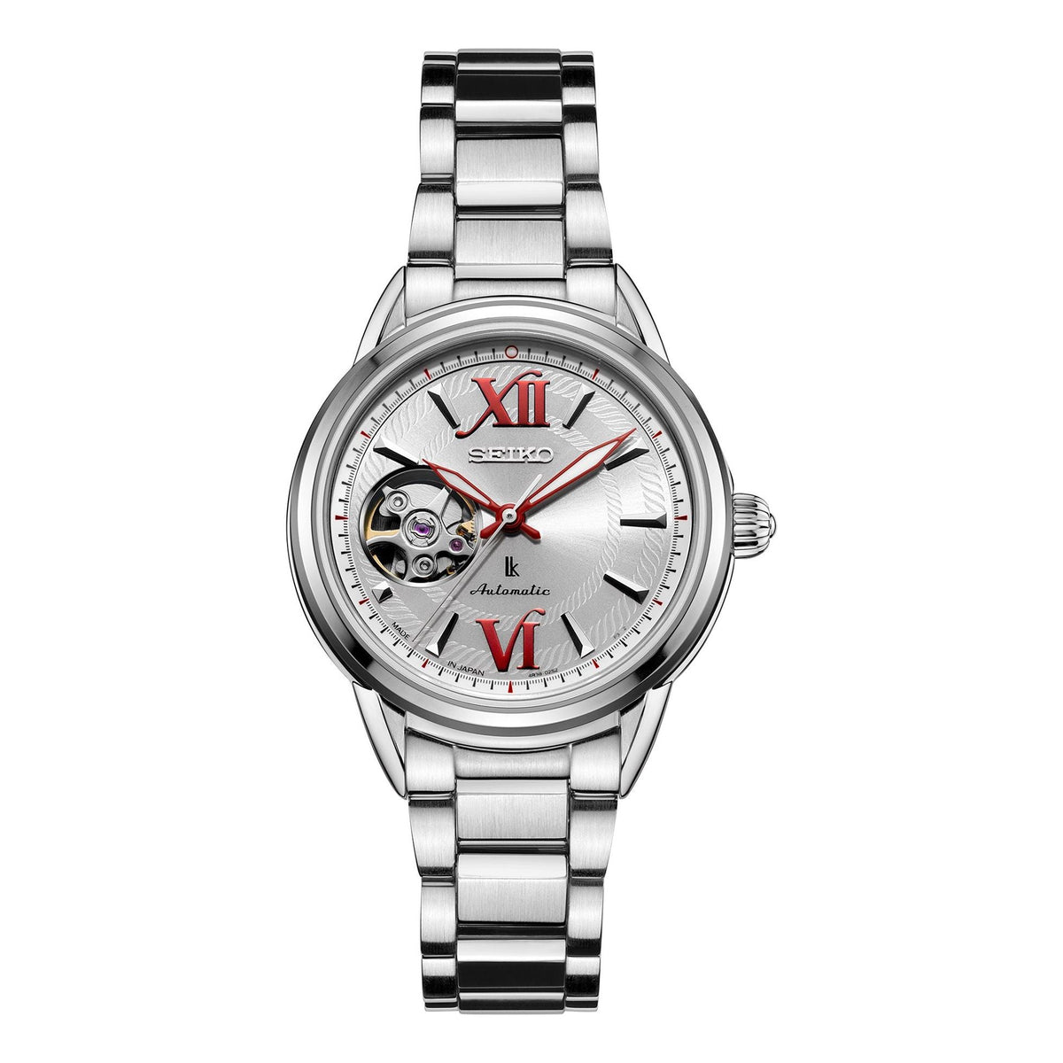 SEIKO Minimalistic Japan Hollow Out Mechanical Silver SSA797J1