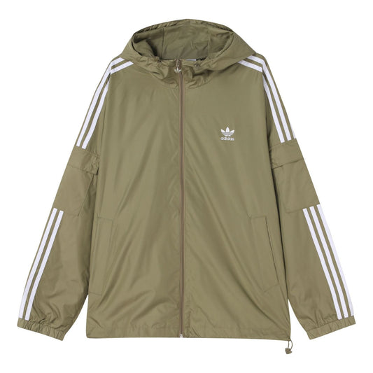 adidas originals 3-Stripes Wb hooded track Jacket Green H06684