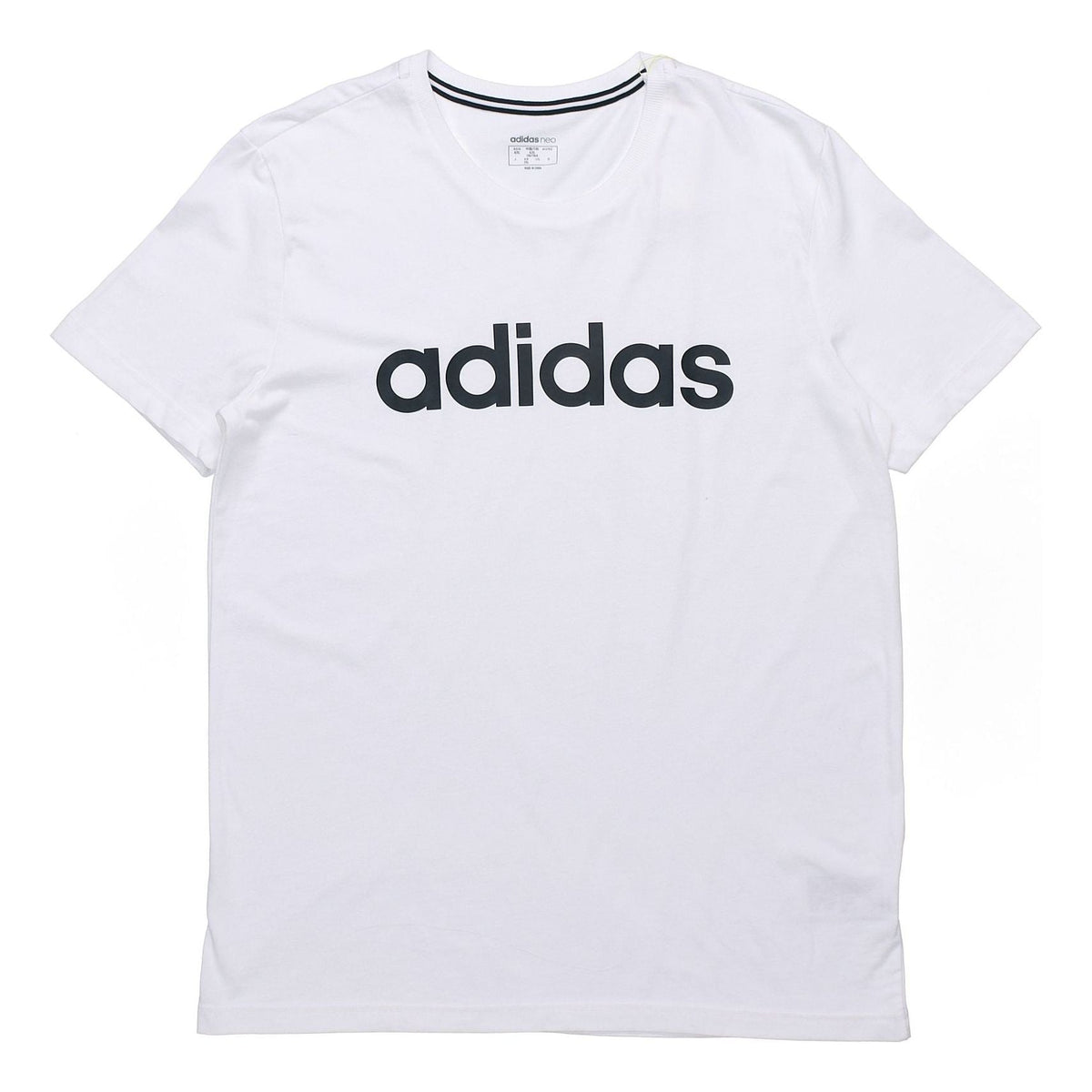 adidas neo M Esntl Lg T 1 Sports Short Sleeve White FP7396