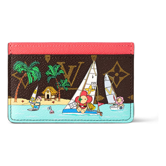 (WMNS) LOUIS VUITTON Card Holder Monogram Canvas 'Dragon Fruit Pink' M82853