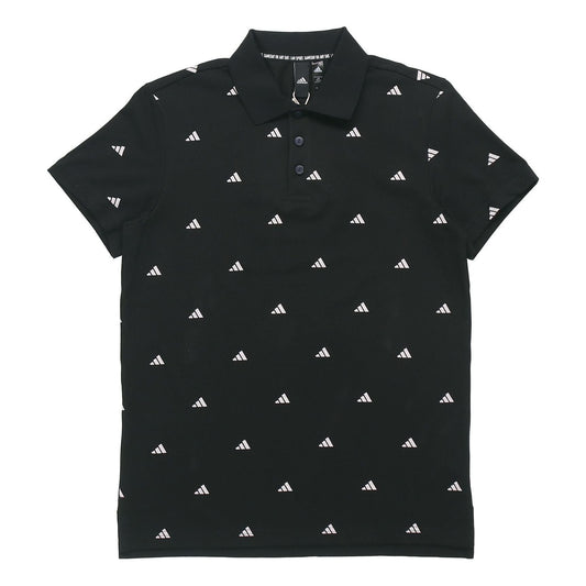 adidas Sports Short-sleeve POLO Shirt Men BlackWhite FT2802