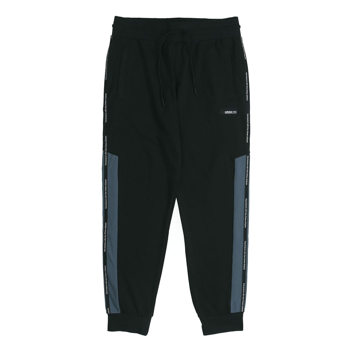 adidas neo M Ss Tp 1 Splicing Sports Pants Black FN6533