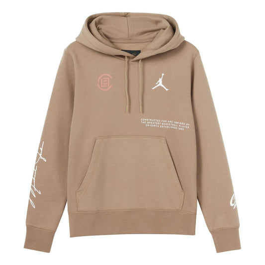 Air Jordan x CLOT Crossover Logo Printing Sports Pullover Asia Edition Brown AR8396-213