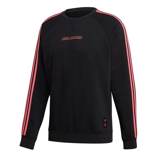 adidas Real Madrid Soccer/Football Sports Pullover Black GH9997