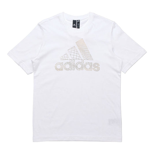adidas Athleisure Casual Sports Round Neck Short Sleeve White ED7260