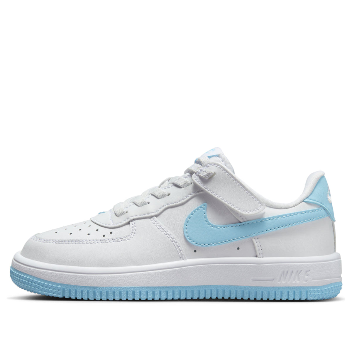 (PS) Nike Force 1 Low EasyOn 'White Aquarius Blue' FN0237-107