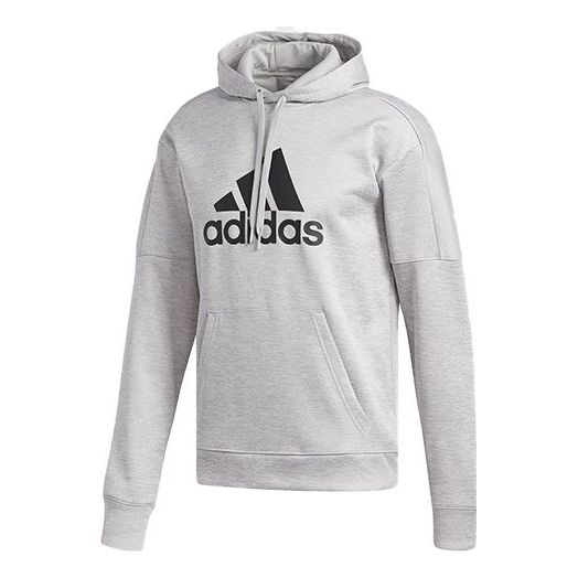adidas Large logo Printing Pattern Pullover Gray DH9017